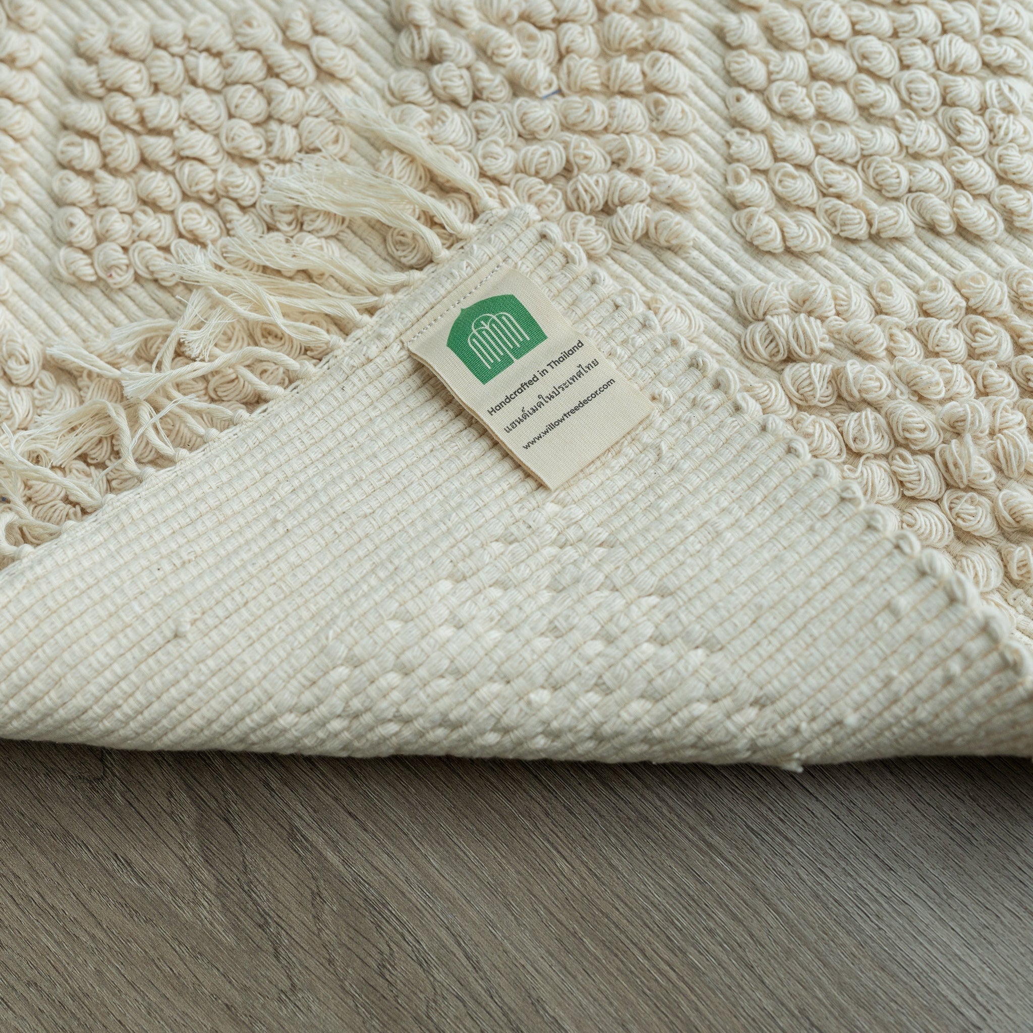 Hand - woven Neutral Hall Rug (52x130cm) - Willow Tree DecorSF150