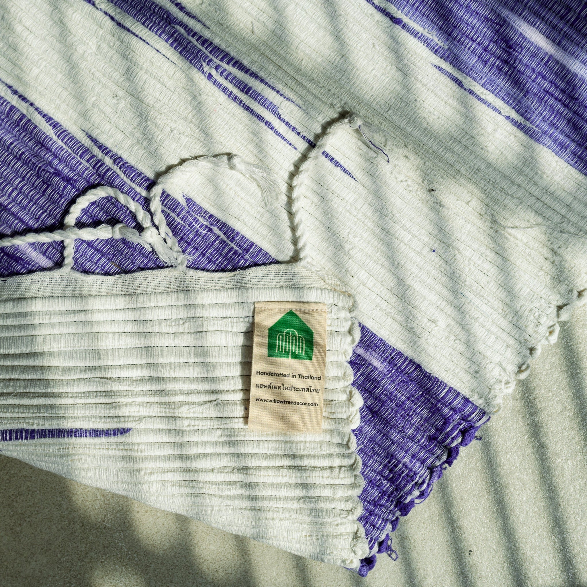 Hand - Woven Blue Wash Large Rug (100x150cm) - Willow Tree DecorSF153