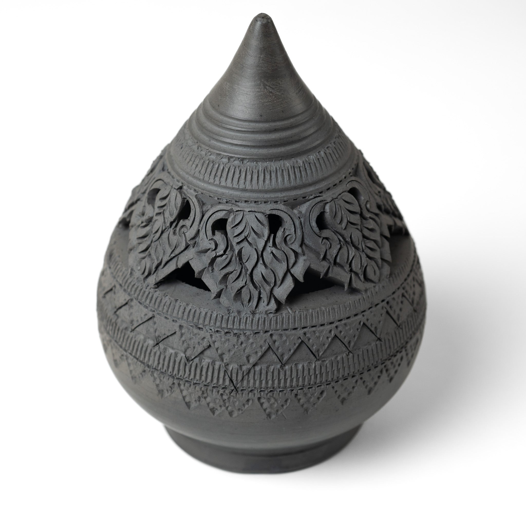 Charcoal Decorative Tealight Holder - Willow Tree DecorCB268