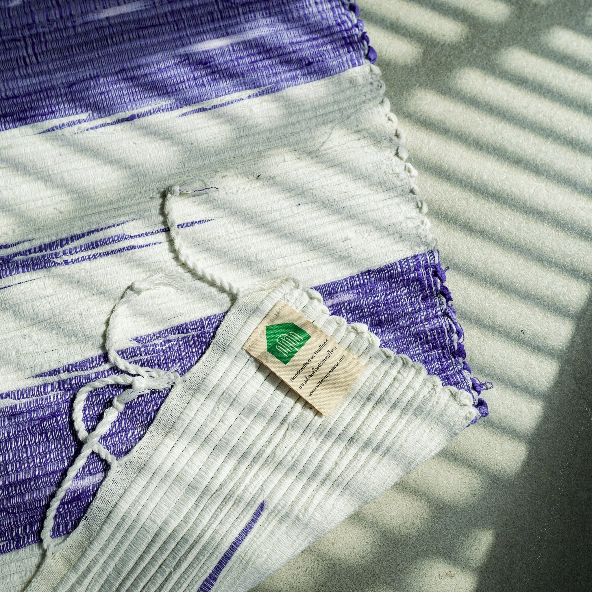 Hand - Woven Blue Wash Hall Rug (52x130cm) - Willow Tree DecorSF154