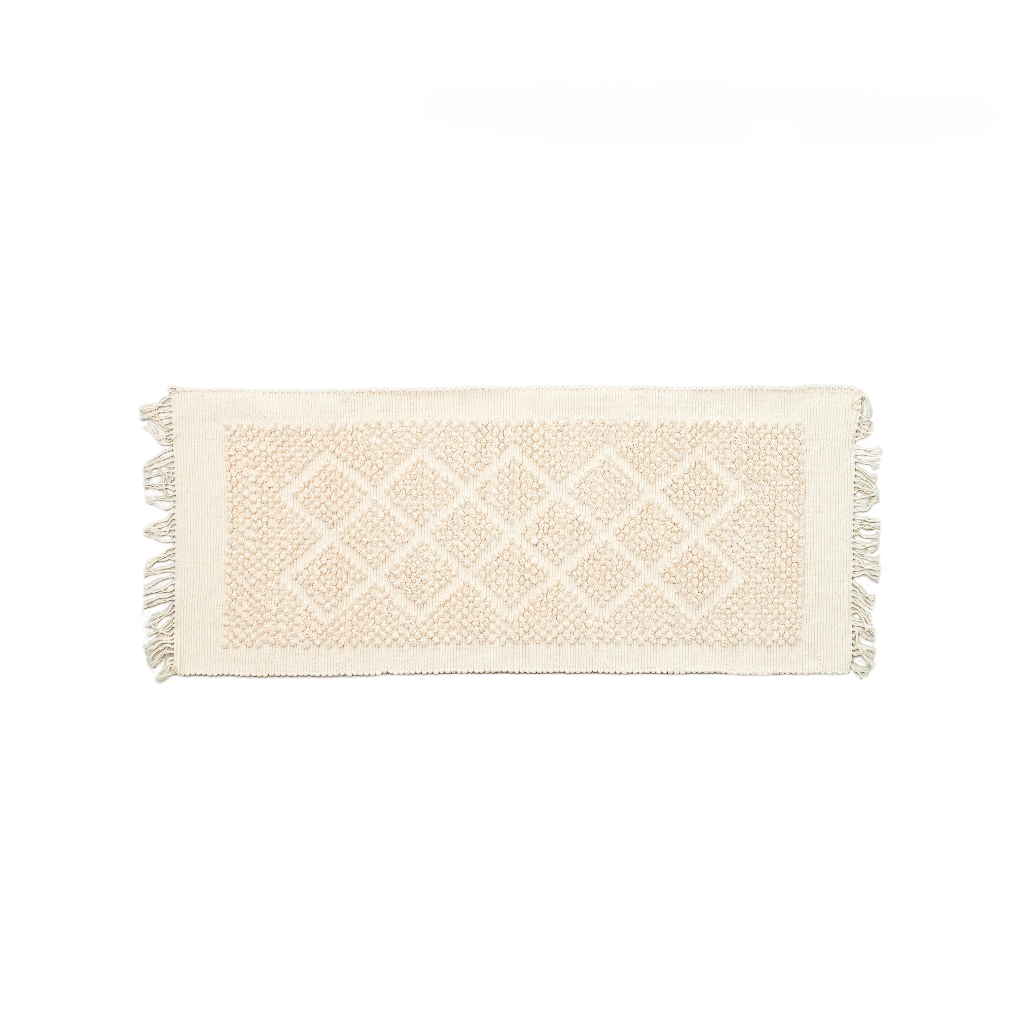 Hand - woven Neutral Hall Rug (52x130cm) - Willow Tree DecorSF150
