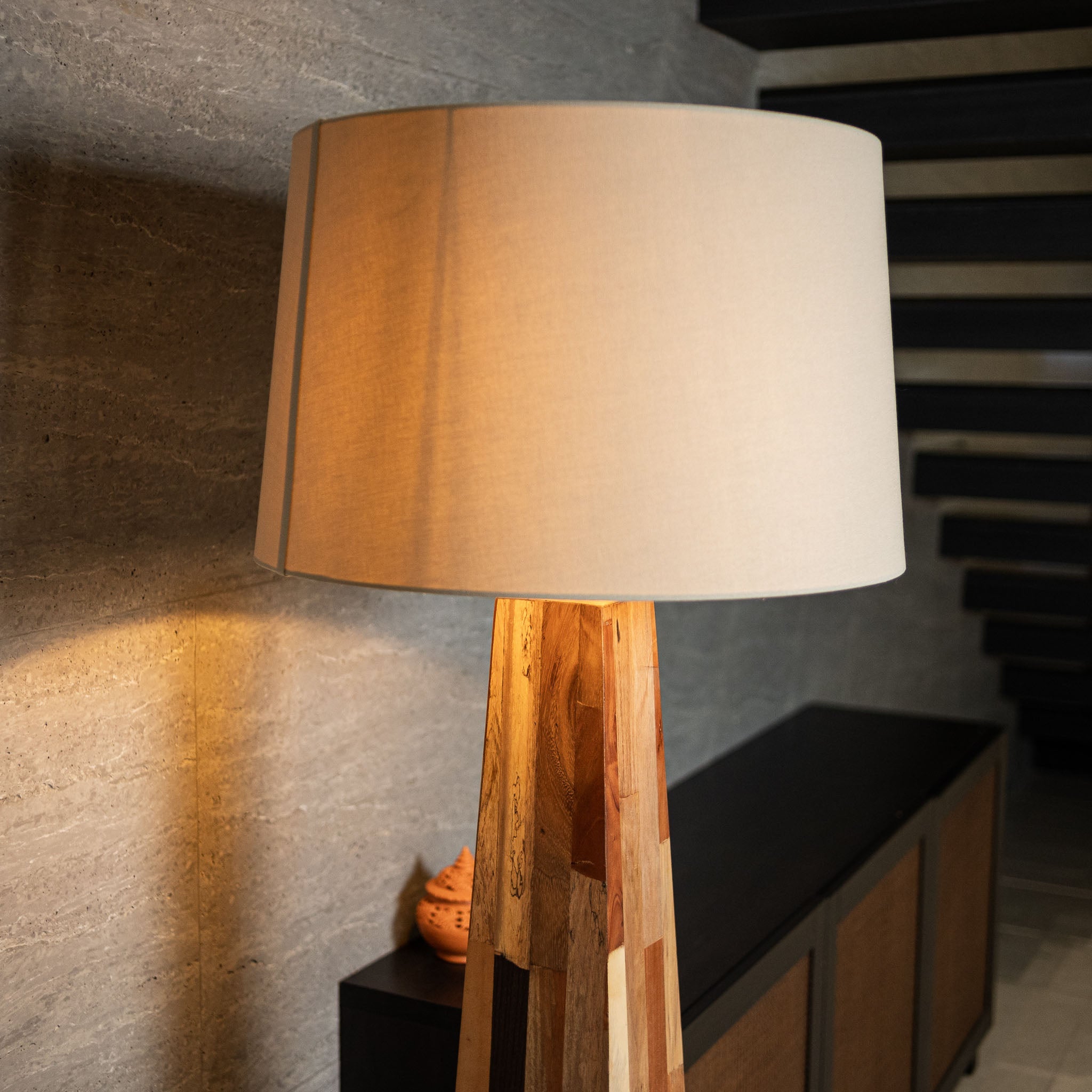 Terracotta Tower Floor Lamp - Willow Tree DecorLi170