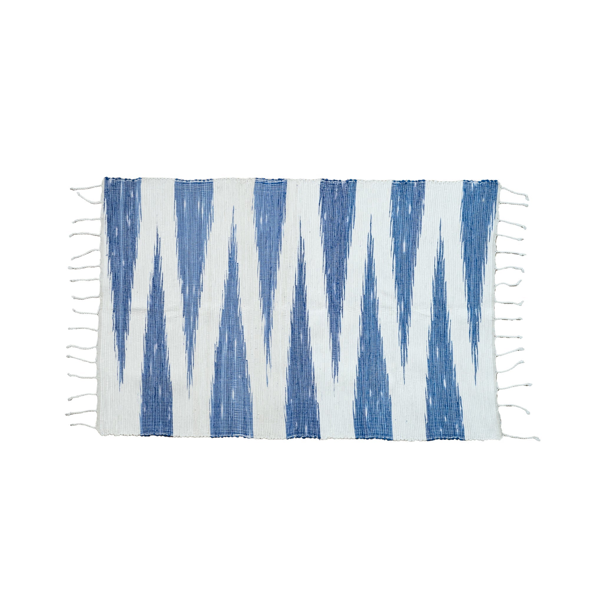 Hand - Woven Blue Wash Large Rug (100x150cm) - Willow Tree DecorSF153