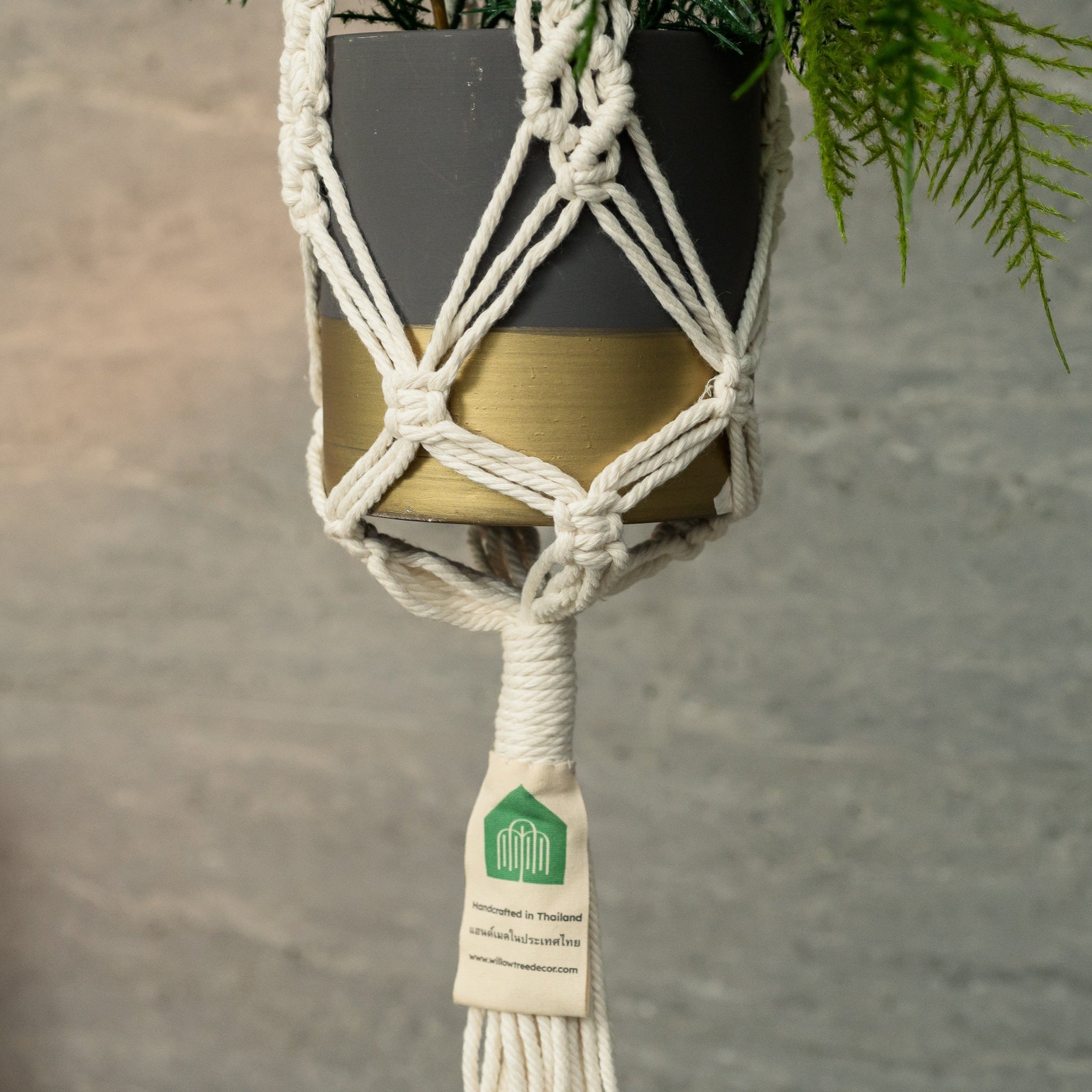 Macrame Plant Hanger - Willow Tree DecorSF208
