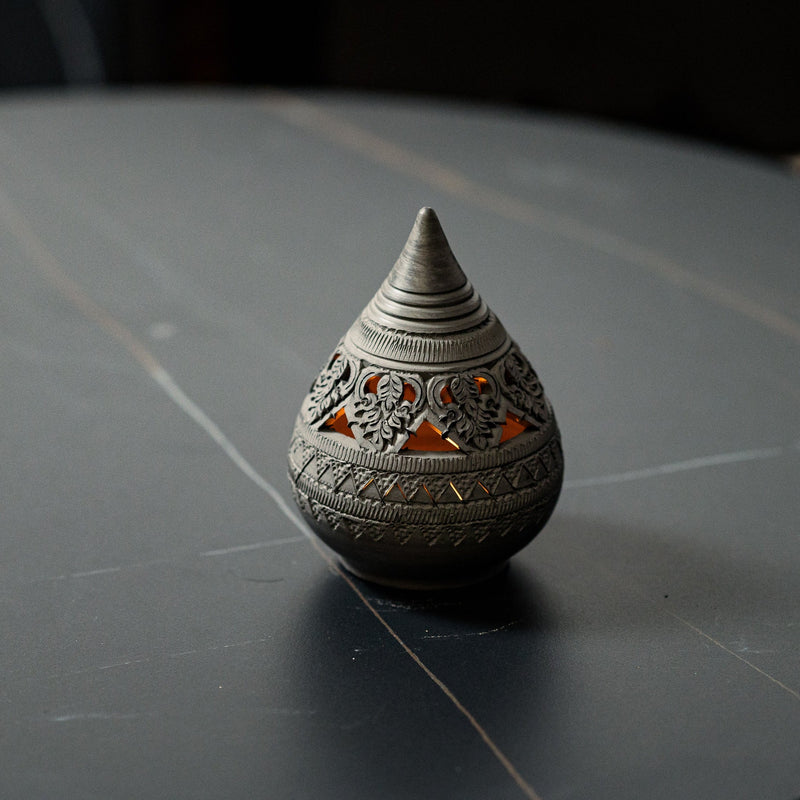 Charcoal Decorative Tealight Holder - Willow Tree DecorCB268