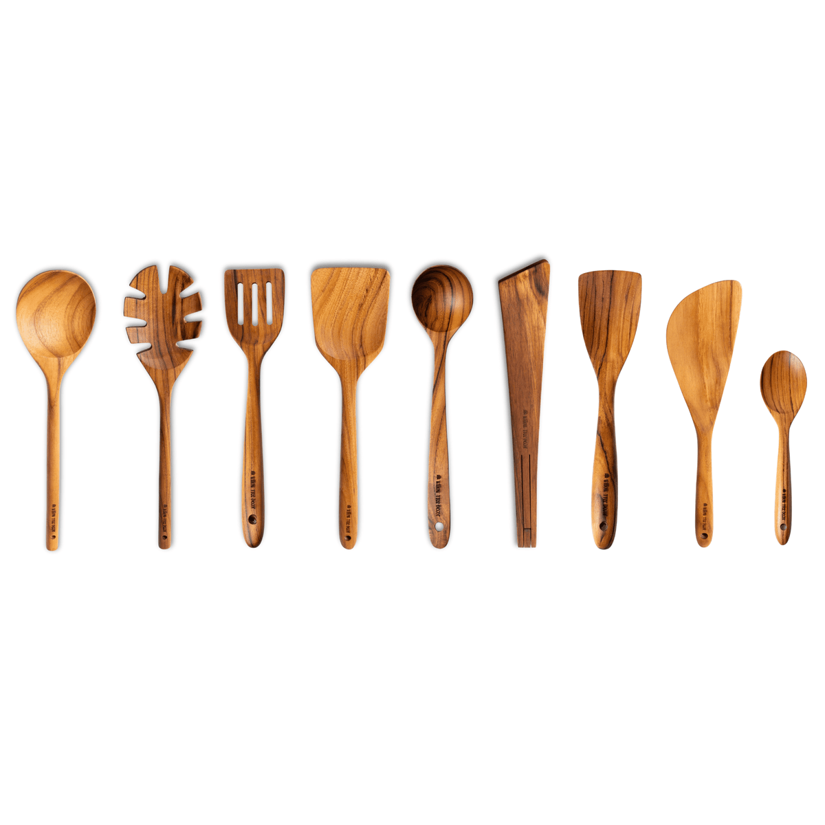 Teak Utensil Set (9 Piece) - Willow Tree DecorKD274