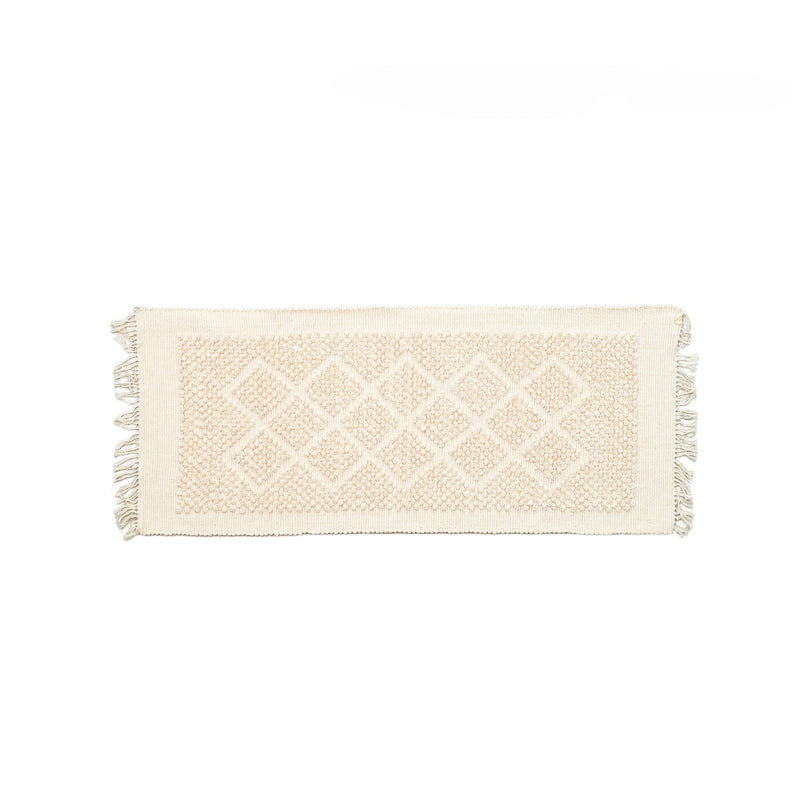 Hand - woven Neutral Hall Rug (52x130cm) - Willow Tree DecorSF150